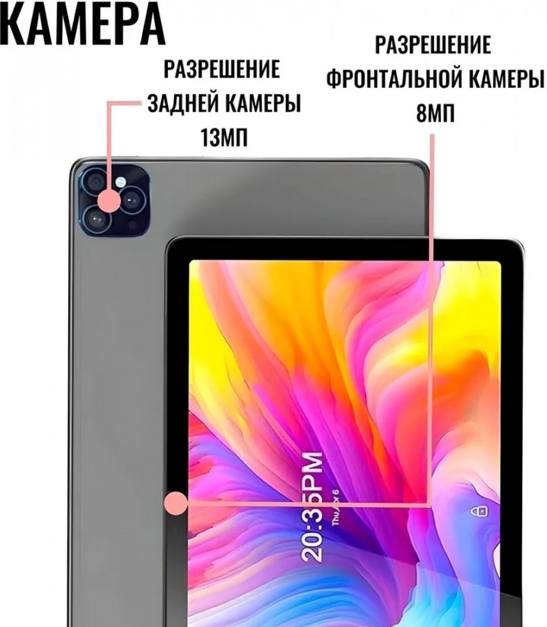 5G Umiio планшет 10" A10 Pro 6+128 гб с чехлом-клавиатурой